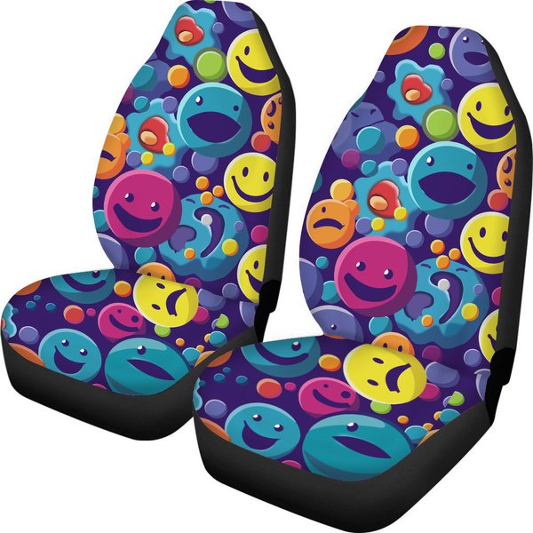 Smiley Faces Car Seat Covers - Smiles Car Seat Covers-image