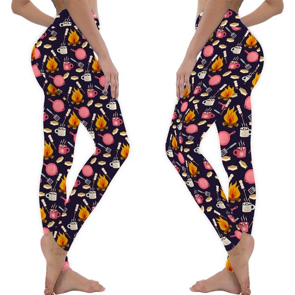 Smores And Camping = Heaven! Leggings