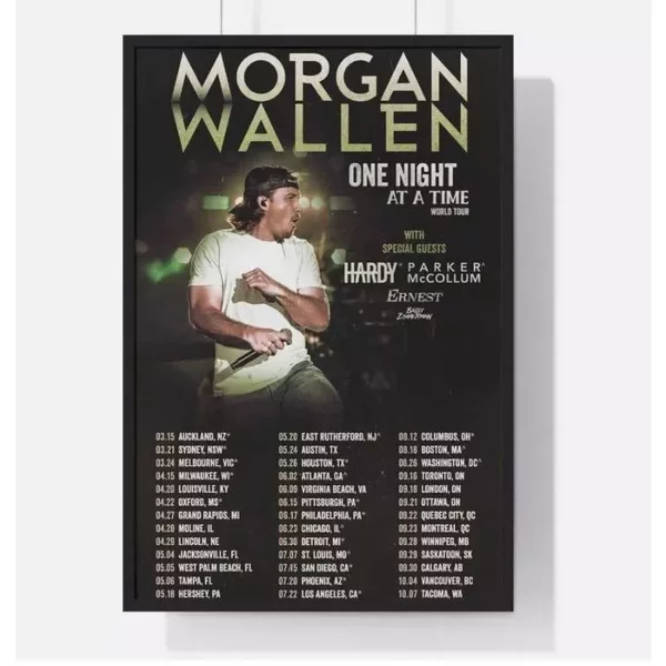 Wallen Western One Night At A Time Tour 2023 Poster-image