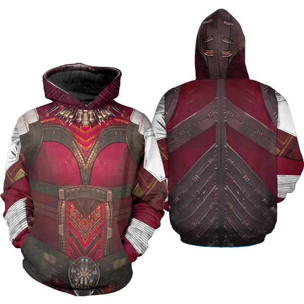 Wakanda Forever 3d Costume Hoodie, Dora Milaje Cosplay 3d Hoodie