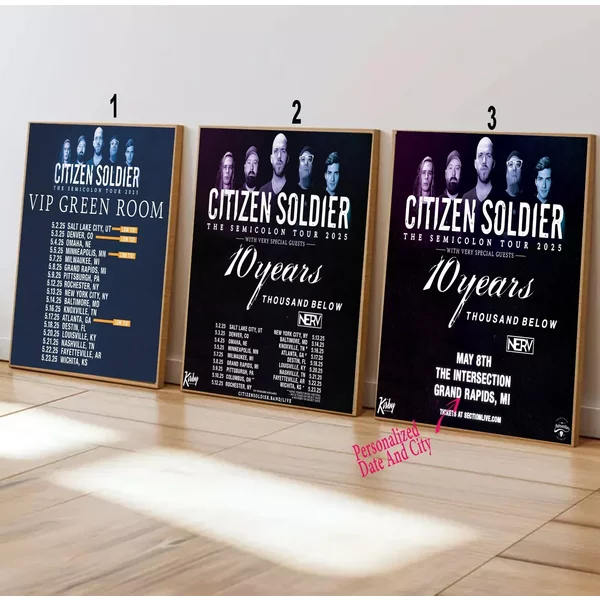 Custom Citizen Soldier With 10 Years Tour 2025 Poster-image