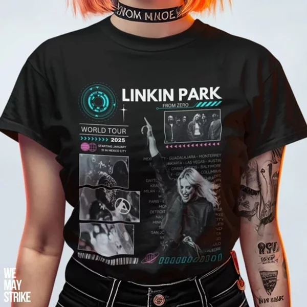 From Zero World Tour 2025 - Linkin Park Fans Gift T Shirt-image
