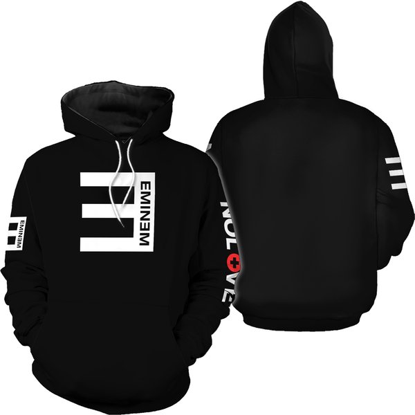 Eminem Printed Hoodie Unisex Hip Hop 3D Hoodie-image