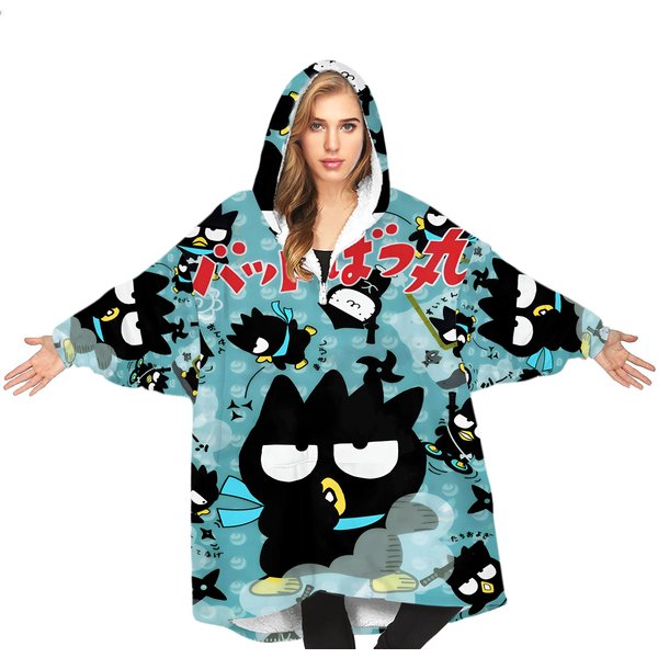 Badtz-Maru Blanket Hoodie, Birthday Gifts-image