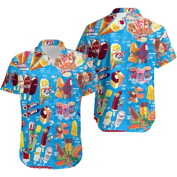 Vintage 90S Ice Cream Beach Hawaii Shirt-image