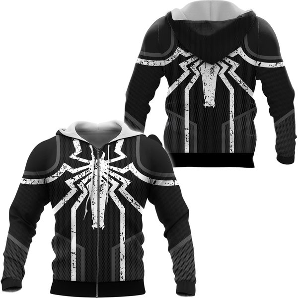 Venom Hoodie, 3d Zip Hoodie