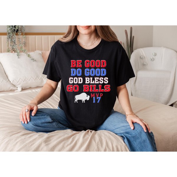 Vintage Be Good Do Good God Bless Go Bills Tee-image