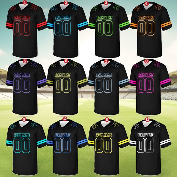 Custom Football Jersey Team Name And Number, Personalized Football Jersey-image
