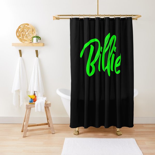 Billie Print. Great For Billie Eilish Fans. Elishe Shower Curtain-image