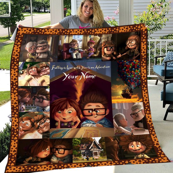 Personalized Up Movie Fleece Blanket-image
