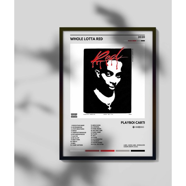 Playboi Carti Whole Lotta Red Album Poster-image