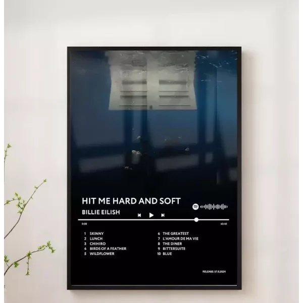 Hit Me Hard And Soft Billie Eilish Album Cover Poster-image