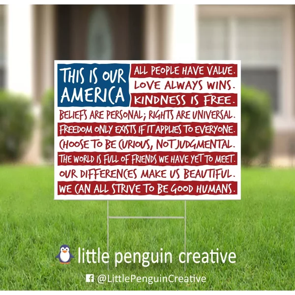 This Is Our America - Inspirational Yard Sign-image