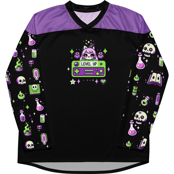 Level Up Rave Hockey Jersey For Edm Lovers