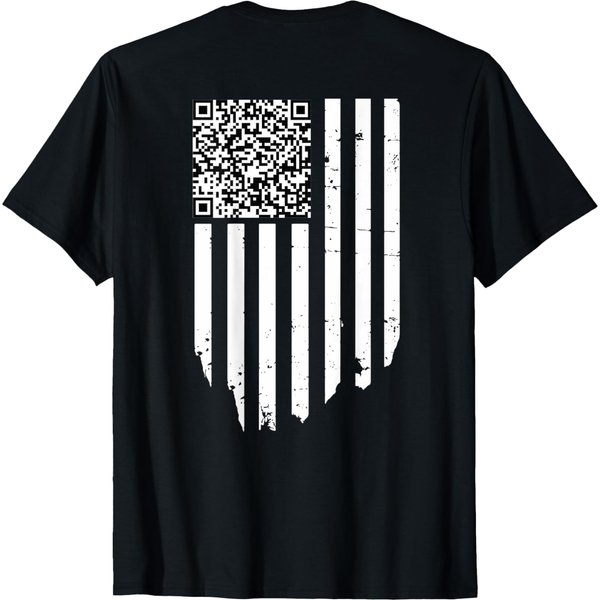 Funny Qr Scan Code President Trump 45/47 Trump Dancing Code T-Shirt-image