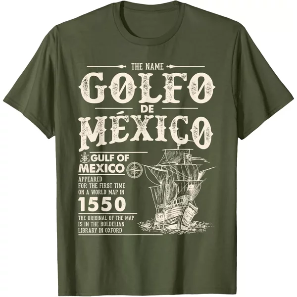 Golfo De MéXico 1550 - Gulf Of Mexico 1550 Retro Vintage Unisex T-Shirt-image