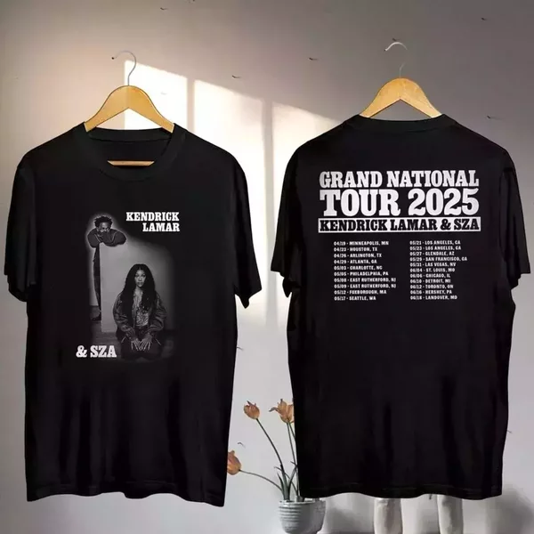 Kendrick Lamar 2025 Grand National Tour T-Shirt Kendrick Lamar Sza Concert 2025 T Shirt-image