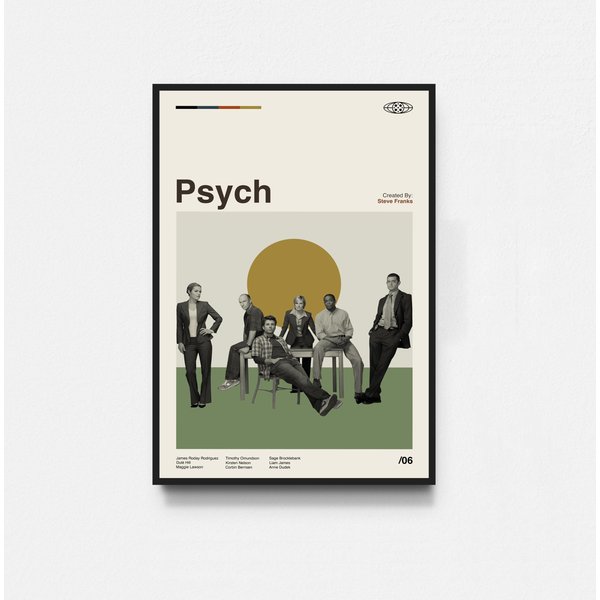 Psych Poster, Psych Tv Series Poster-image