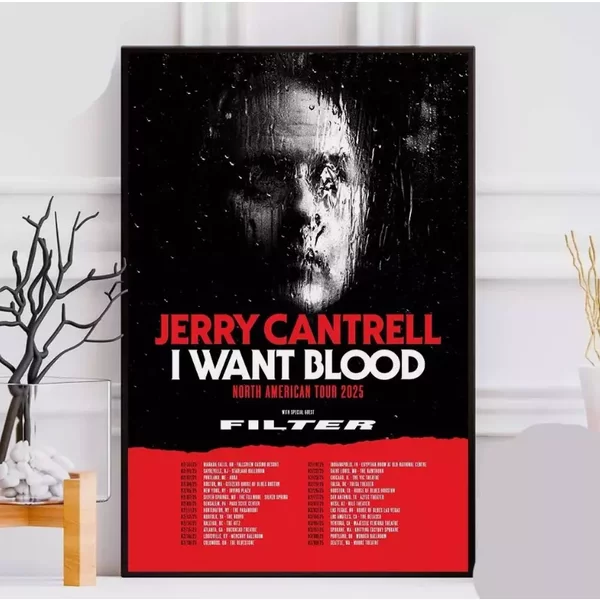 Poster Jerry Cantrell I Want Blood North American Tour 2025-image