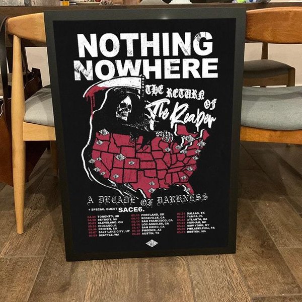 Nothing Nowhere The Return Of The Reaper A Decade Of Darkness Tour 2025 Poster-image