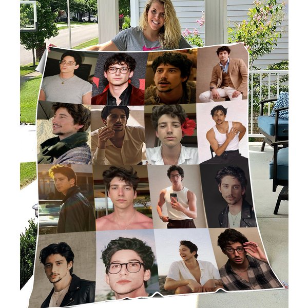 Milo Manheim Collage Fleece Blanket-image