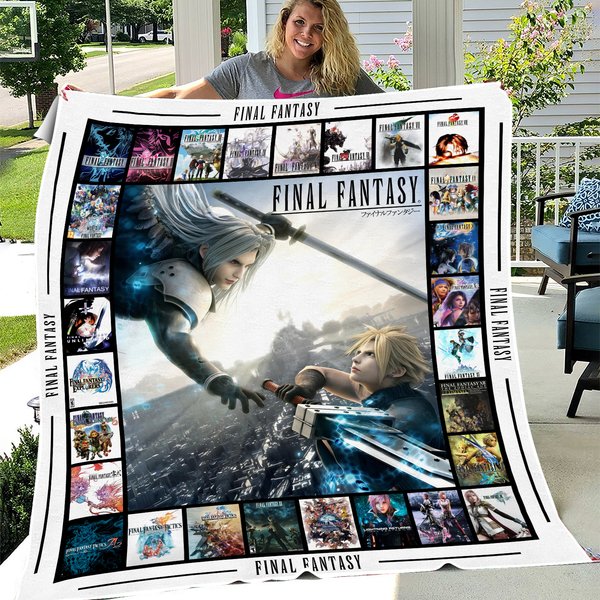 Final Fantasy Blanket, Final Fantasy Fleece, Sherpa Blanket Soft And Cozy Luxury