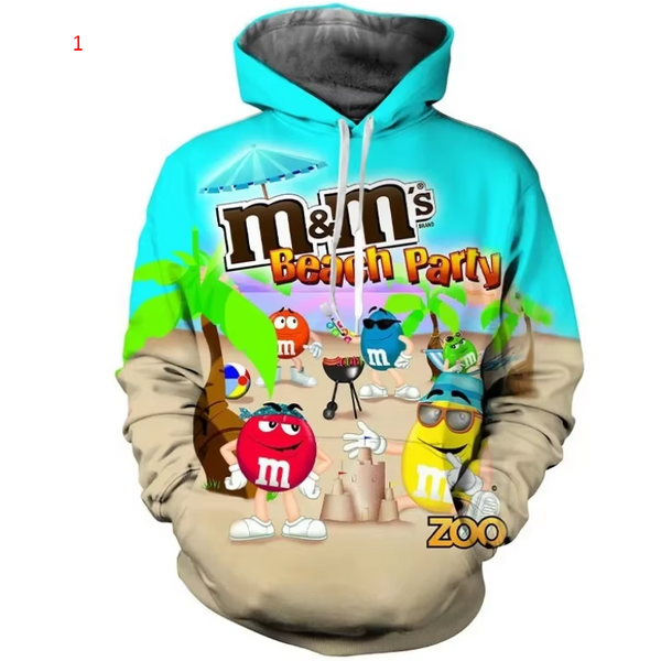 Chocolate Bean 3D Hoodies Funny Hoodie-image