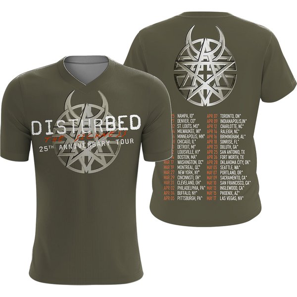 Disturbed 25Th Anniversary Tour The Sickness 3D T-Shirt-image
