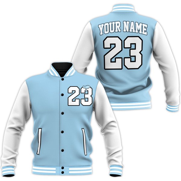 Dunkare Legend Blue 11S Varsity Jacket, Custom Name Baseball Jackets-image