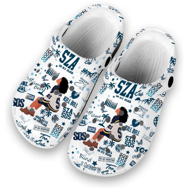 Sza Sos Album Clogs, Custom Music Shoes, Christmas Gift, Gift For Friends-image