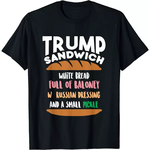 Trump Sandwich Anti-Trump Impeachment Funny Unisex T-Shirt-image