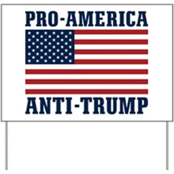Pro-America Anti-Trump - Yard Sign-image
