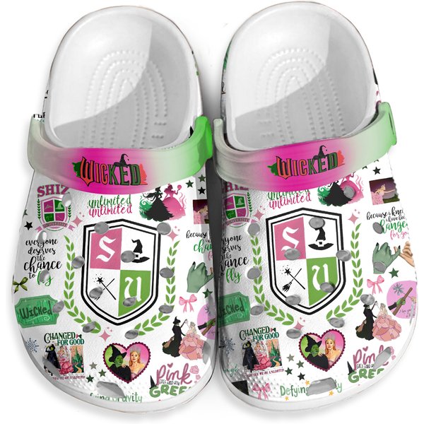 Wicked Changed For Good Clogs, Christmas Clogs-image