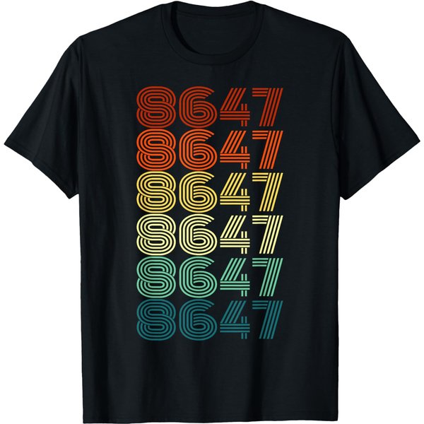 8647 Anti Trump 86 47 Retro Vintage 80S Style T-Shirt-image