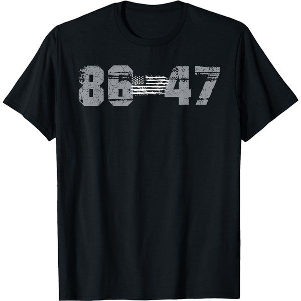 Classic Vintage 80S Style 86 47 Anti Trump 8647 T-Shirt-image