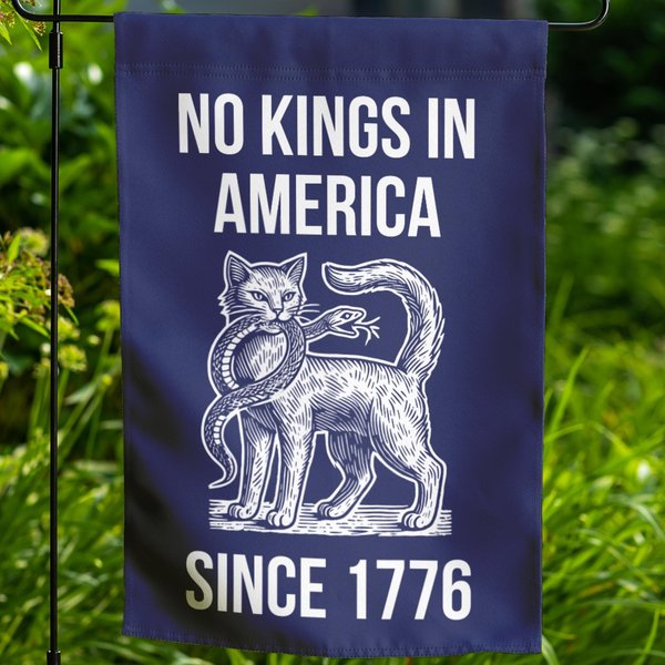 No Kings In America Anti Trump Garden Flag, Anti Fascism Fascist Flag