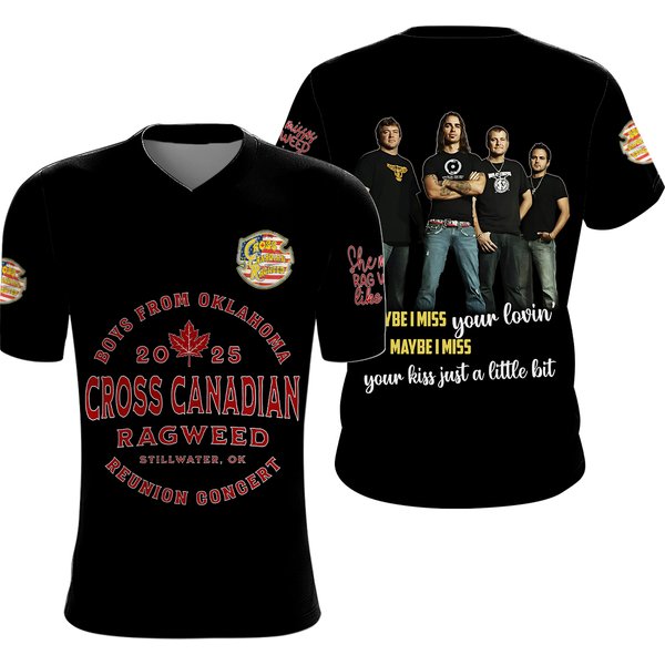 Boys From Oklahoma 2025 Cross Canadian Ragweed 3D T-Shirt-image