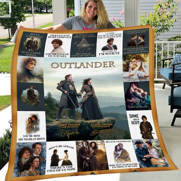 Outlander Tv Series Blanket, Outlander Fleece, Sherpa Blanket