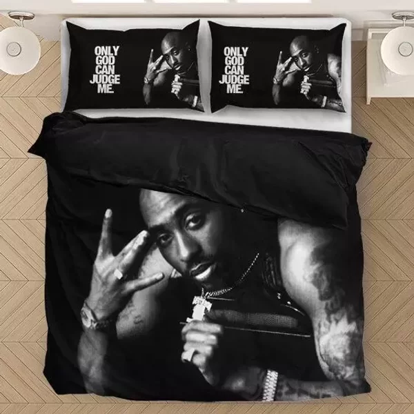 2Pac Shakur Only God Can Judge Me Full Bedding Set-image