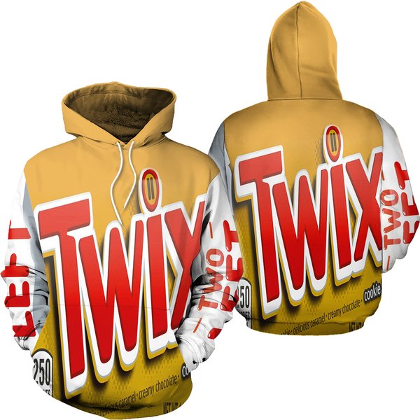 Candy Twix Halloween Costume 3d Hoodie, Twix Left And Right Couple