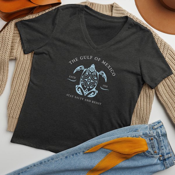 Gulf Of Mexico V-Neck Tee Gulf Coast T-Shirt Mexico Beach-image