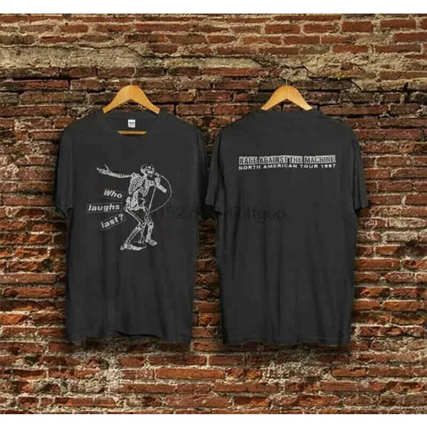 Best Vintage Rage Against Tour 1997 Who Laughs Last T Shirt-image