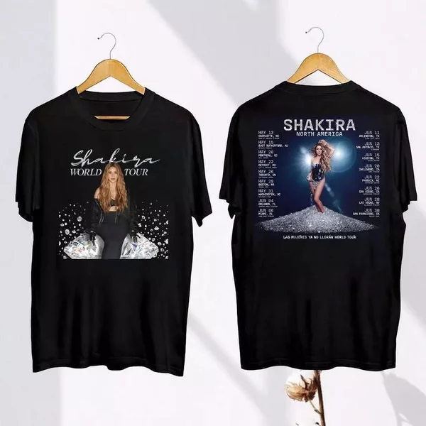 Las Mujeres Ya No Lloran Shakira 2025 Tour T-Shirt-image