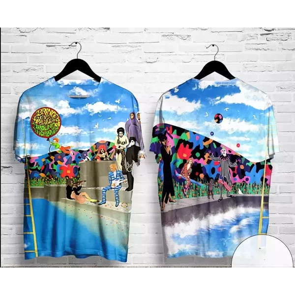 Prince And The Revolution Around The World In A Day Album Cover Aop 3D T-Shirt-image