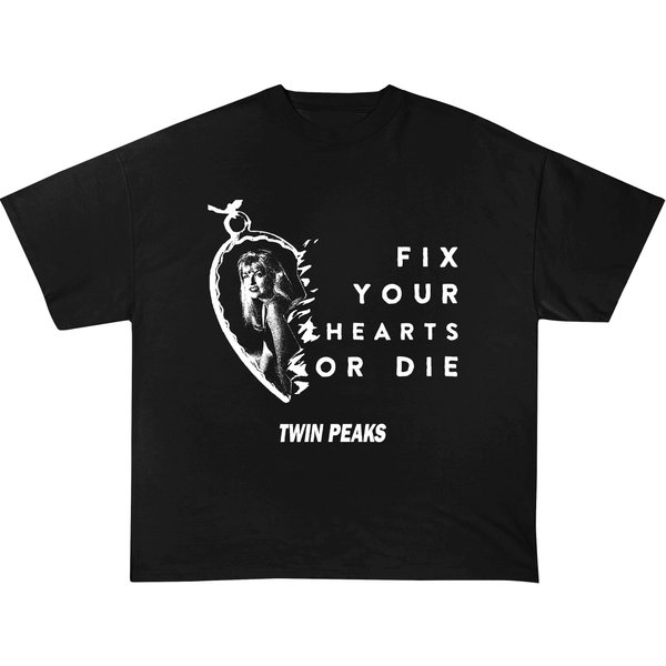 Fix Your Hearts Or Die Shirt, Unisex T-Shirt, Twin Peaks Shirt, David Lynch Tee, Tv Show Fans T-Shirt-image