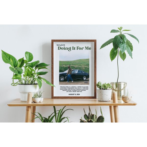 Larry June - Doing It For Me | Album Cover Wall Art | Print | Rapper Poster-image