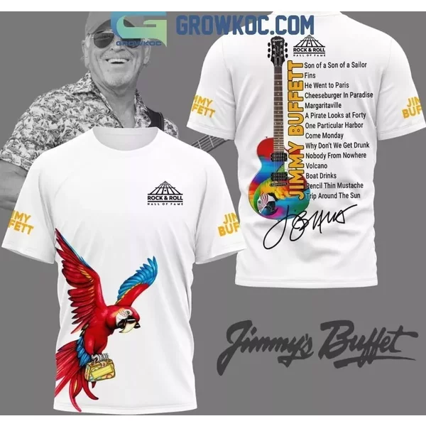 Jimmy Buffett Margaritaville Hall Of Fame Introduction T-Shirt-image