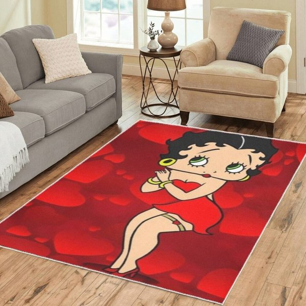 Betty Boop Area Rug Big Betty Boop Home Decoration Gifts For Her-image
