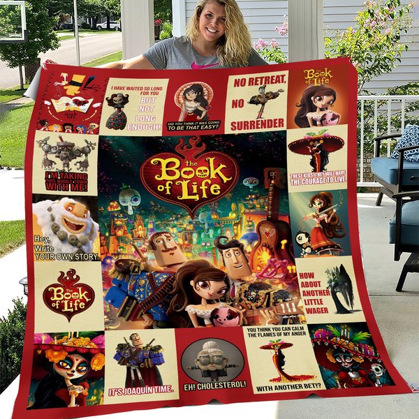 The Book Of Life Blanket, The Book Of Life Cartoon Movies Fleece, Sherpa Blanket-image