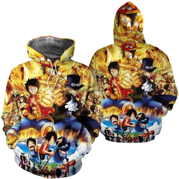 One Piece Hoodie, Anime 3d Hoodie